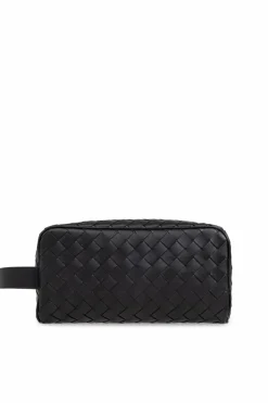 Bottega Veneta BLACK Toiletry bag Intrecciato