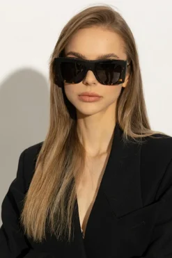 Bottega Veneta BLACK Tortoiseshell sunglasses