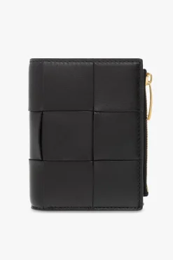 Bottega Veneta BLACK Wallet with logo