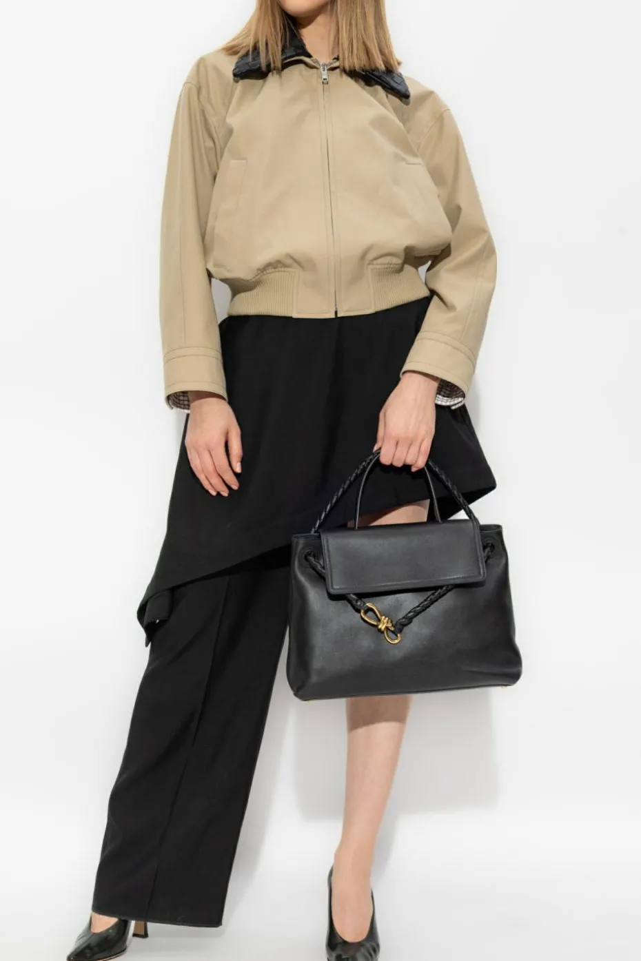 Bottega Veneta BLACK Woolen skirt-pants