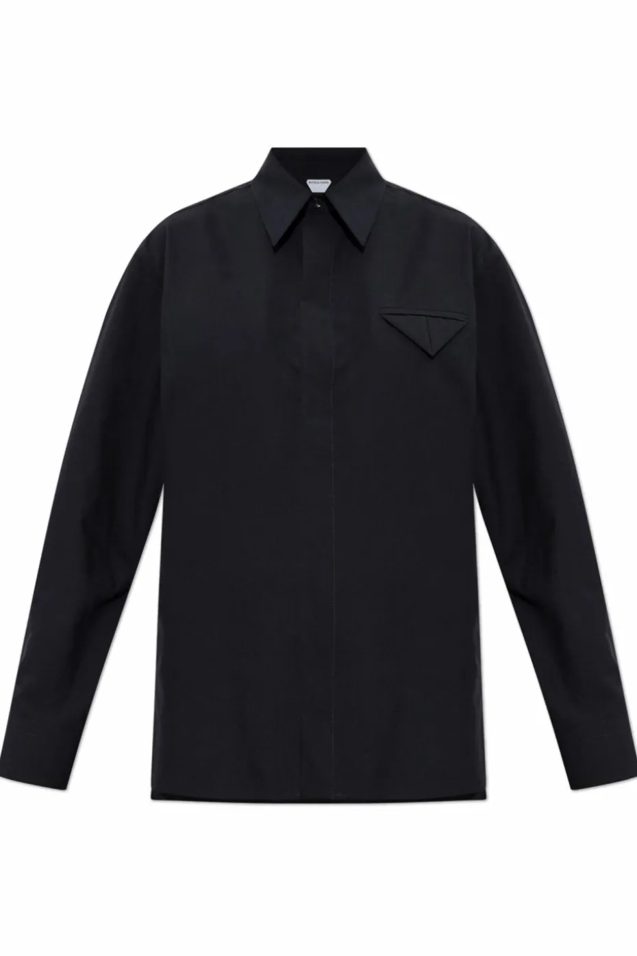 Bottega Veneta BLACK Wool shirt with pocket