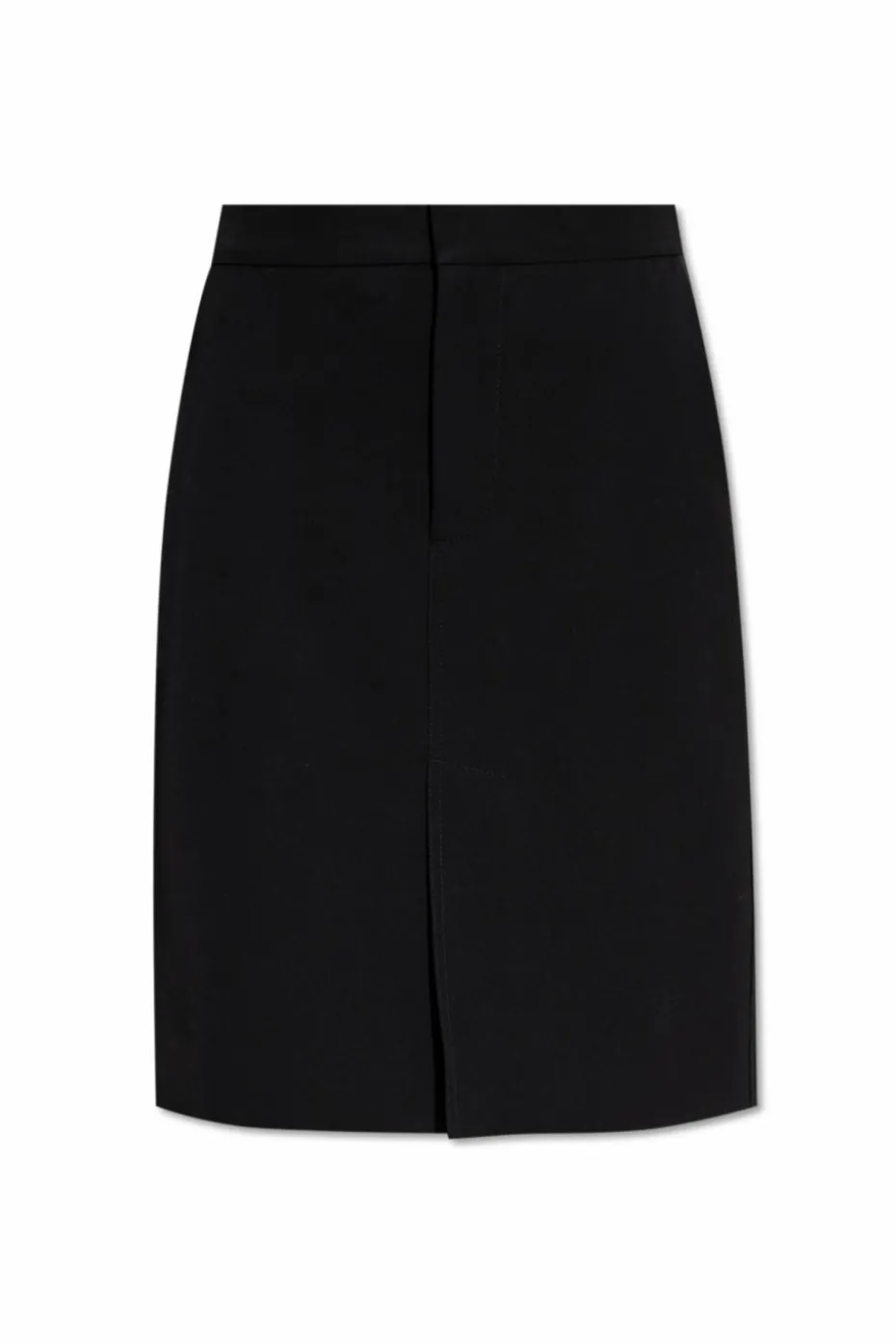 Bottega Veneta BLACK Wool skirt with slits