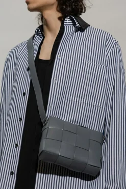 Bottega Veneta BLUE ‘Cassette Camera’ shoulder bag