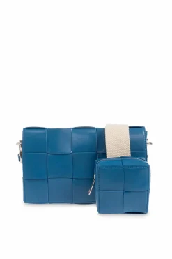 Bottega Veneta BLUE ‘Cassette Medium’ shoulder bag