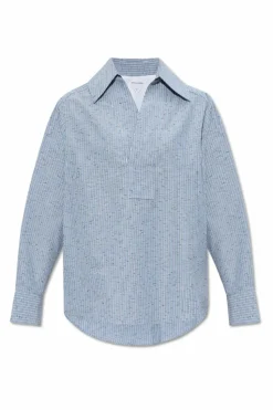 Bottega Veneta BLUE Collared shirt