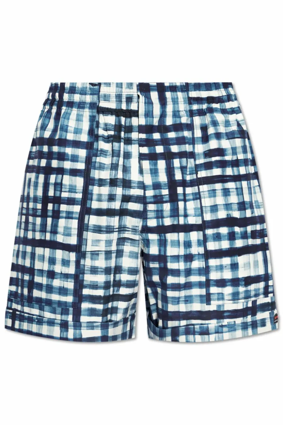 Bottega Veneta BLUE Plaid pattern shorts