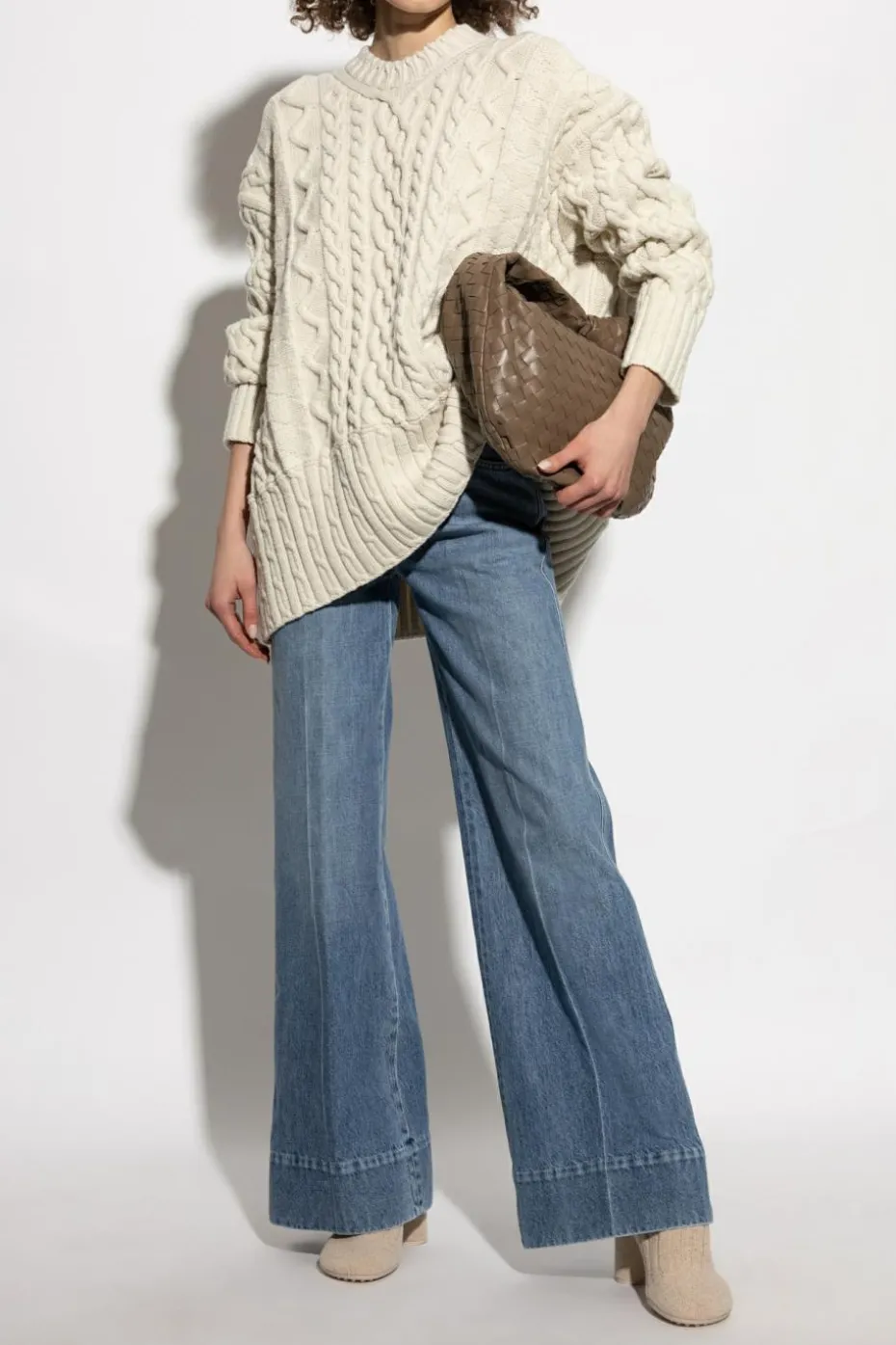 Bottega Veneta BLUE Wide-leg jeans