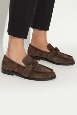 Bottega Veneta BROWN "Astaire" suede loafers