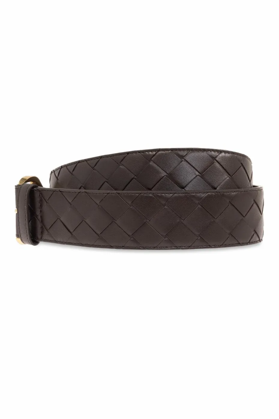 Bottega Veneta BROWN Belt with 'Intrecciato' weave