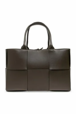 Bottega Veneta BROWN Bottega Veneta `Arco Small` Shopper Bag