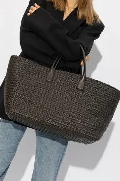 Bottega Veneta BROWN ‘Cabat Large’ shopper bag