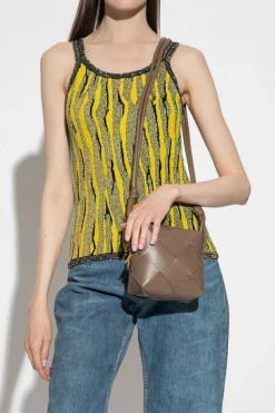 Bottega Veneta BROWN ‘Cassette Mini’ shoulder bag