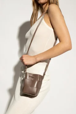 Bottega Veneta BROWN ‘Cassette Mini’ shoulder bag