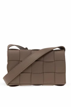 Bottega Veneta BROWN ‘Cassette Mini’ shoulder bag