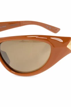 Bottega Veneta BROWN ‘Curve Sporty’ sunglasses