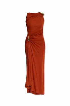 Bottega Veneta BROWN Dress with decorative appliqués