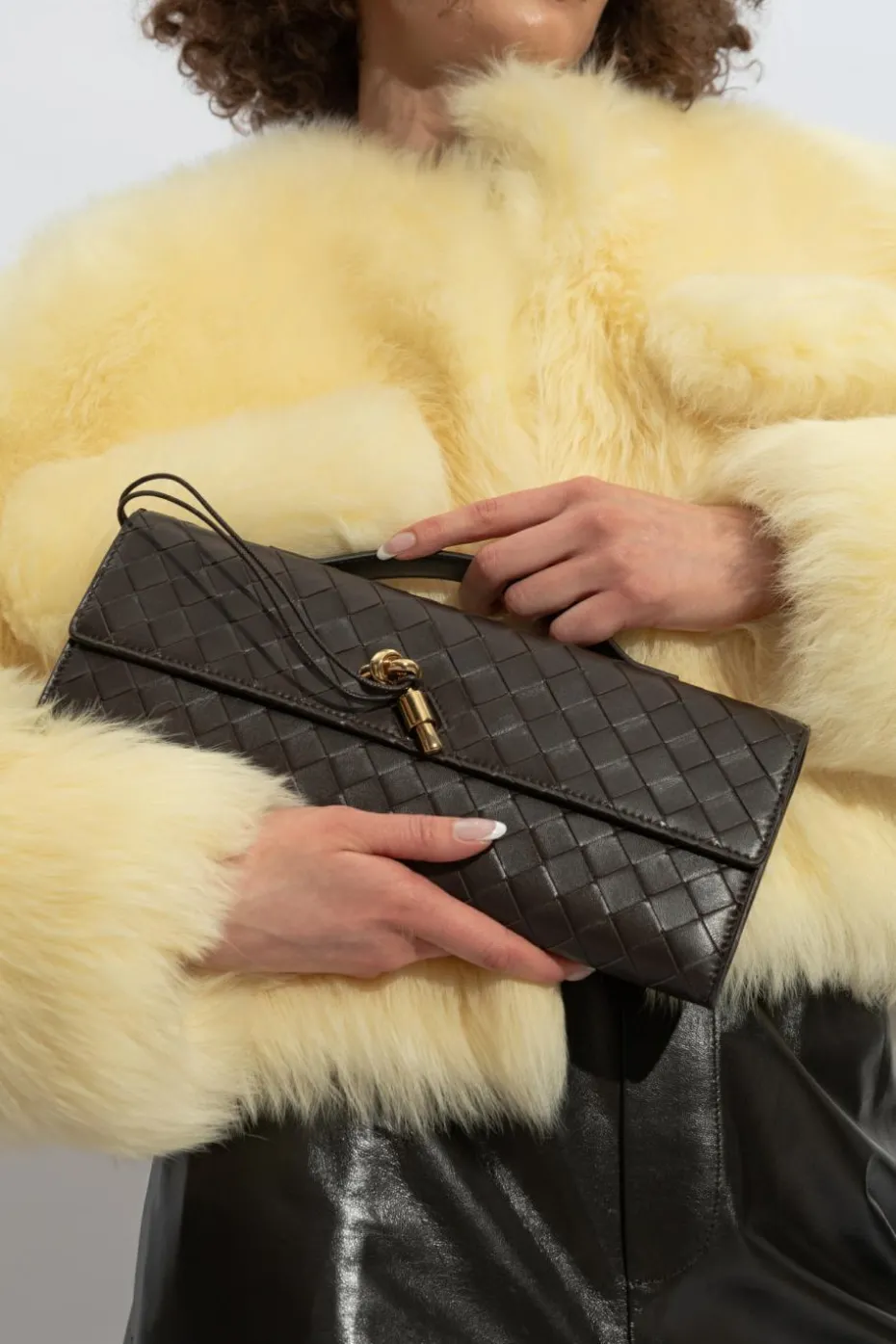 Bottega Veneta BROWN Handbag `Andiamo`