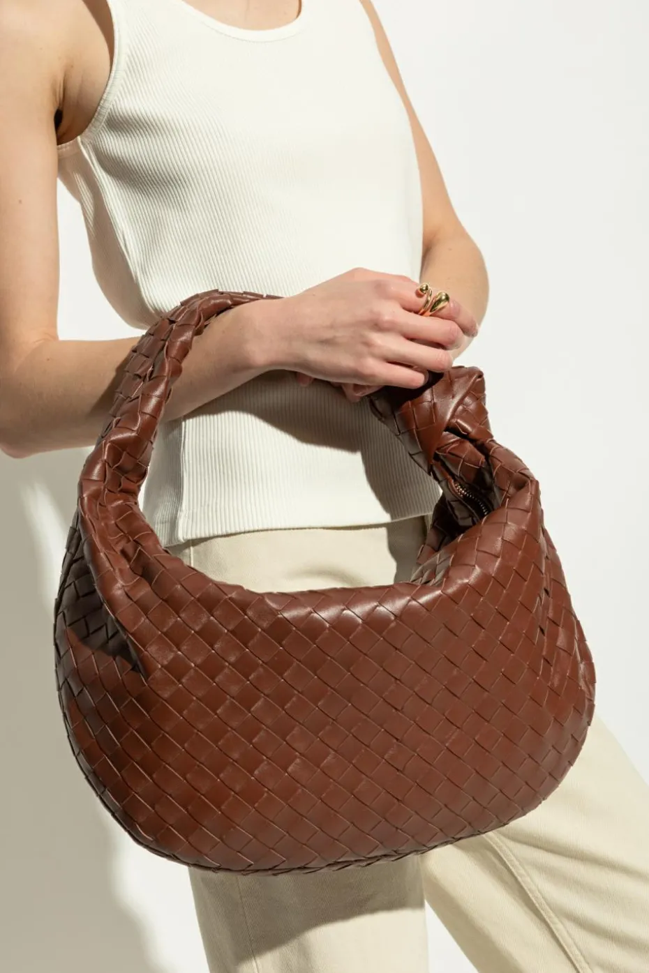 Bottega Veneta BROWN Jodie Medium handbag