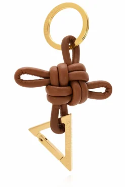 Bottega Veneta BROWN Keyring with knot