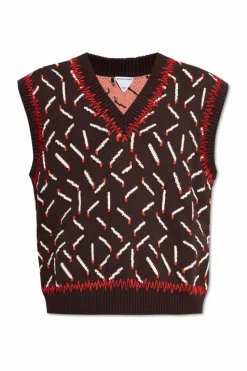Bottega Veneta BROWN Knit vest