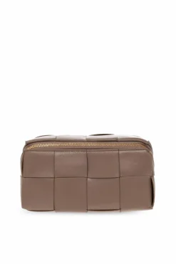Bottega Veneta BROWN Leather wash bag