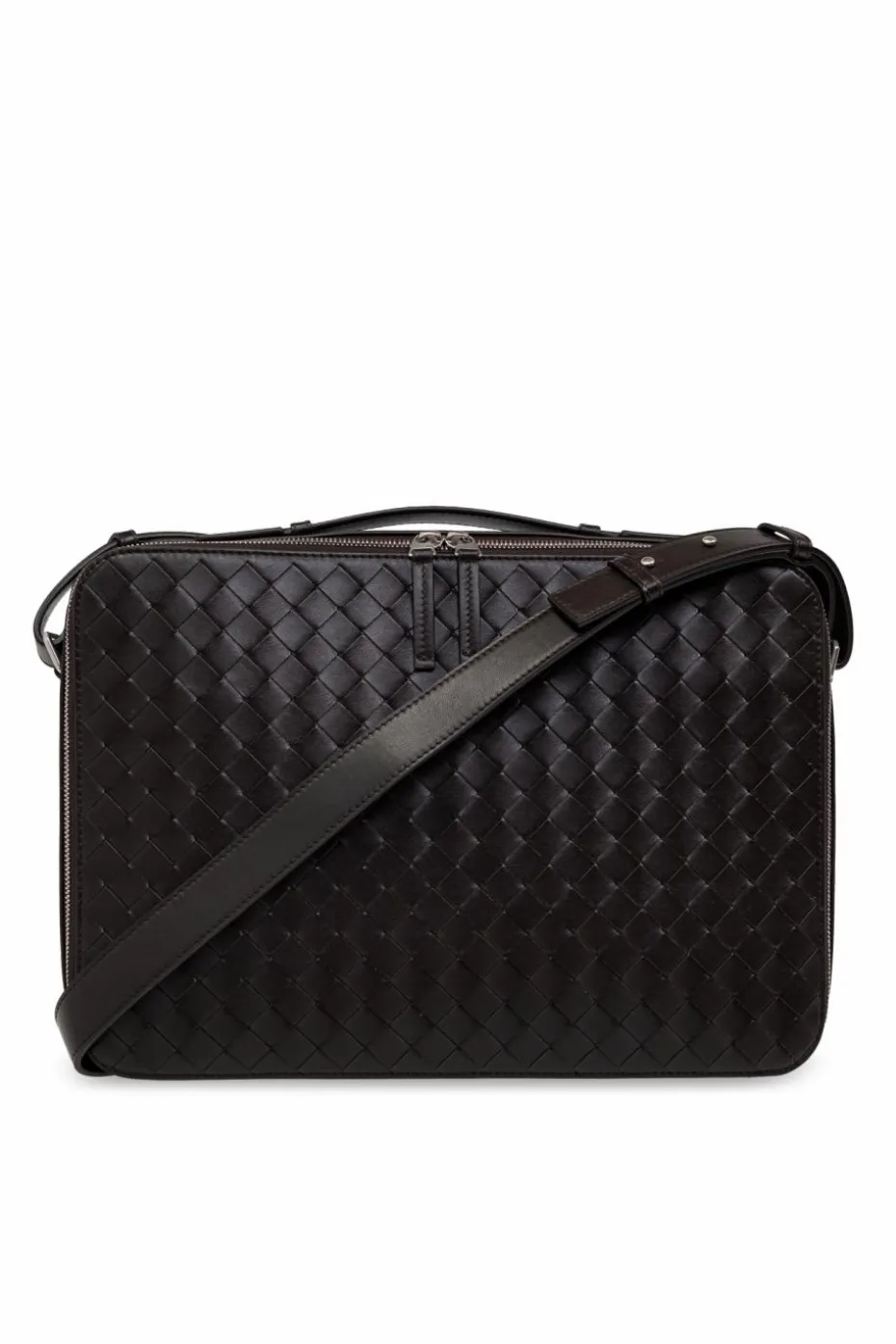 Bottega Veneta BROWN Leather briefcase ‘Getaway‘