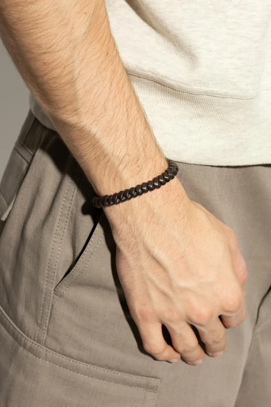 Bottega Veneta BROWN Leather bracelet