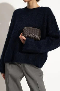 Bottega Veneta BROWN Leather wash bag
