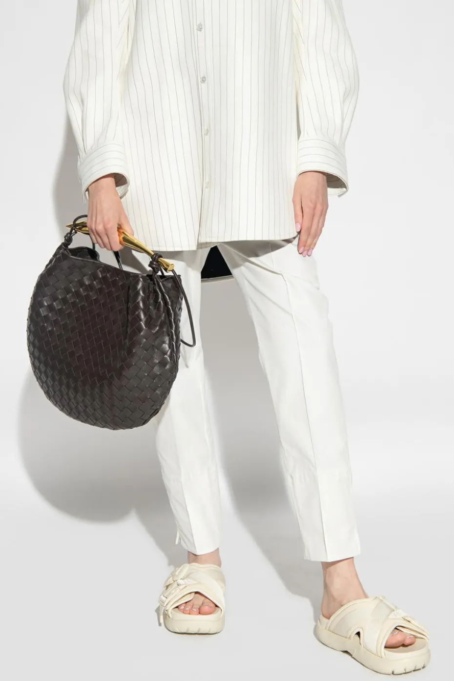 Bottega Veneta BROWN ‘Sardine Medium’ shoulder bag