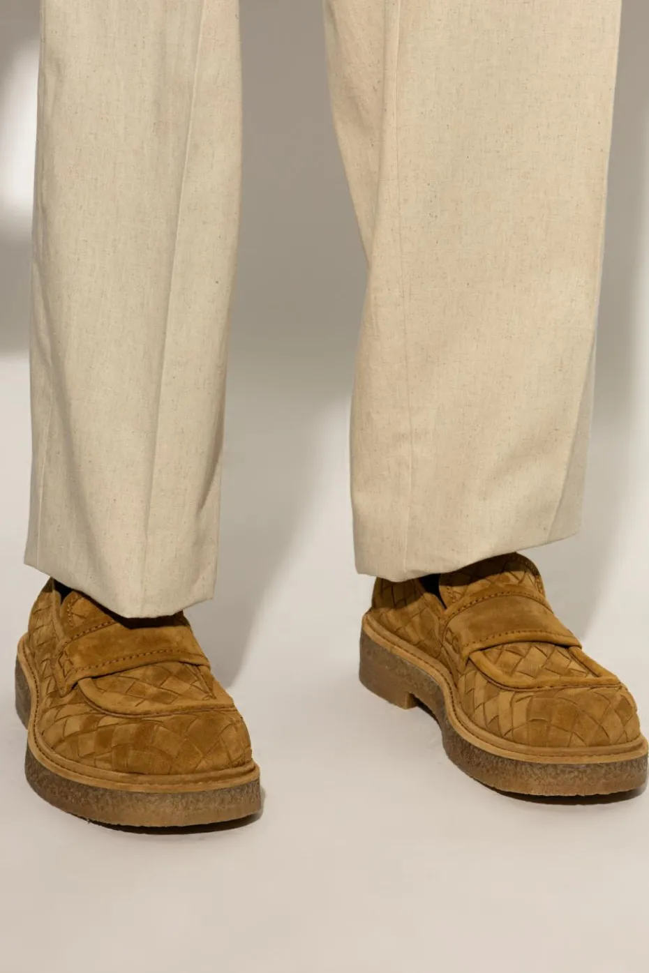 Bottega Veneta BROWN Suede shoes type Loafers
