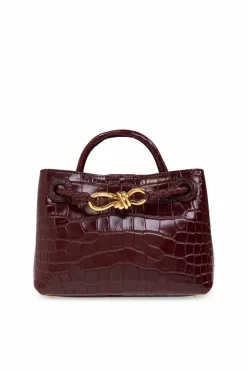 Bottega Veneta BURGUNDY āAndiamo Miniā shoulder bag