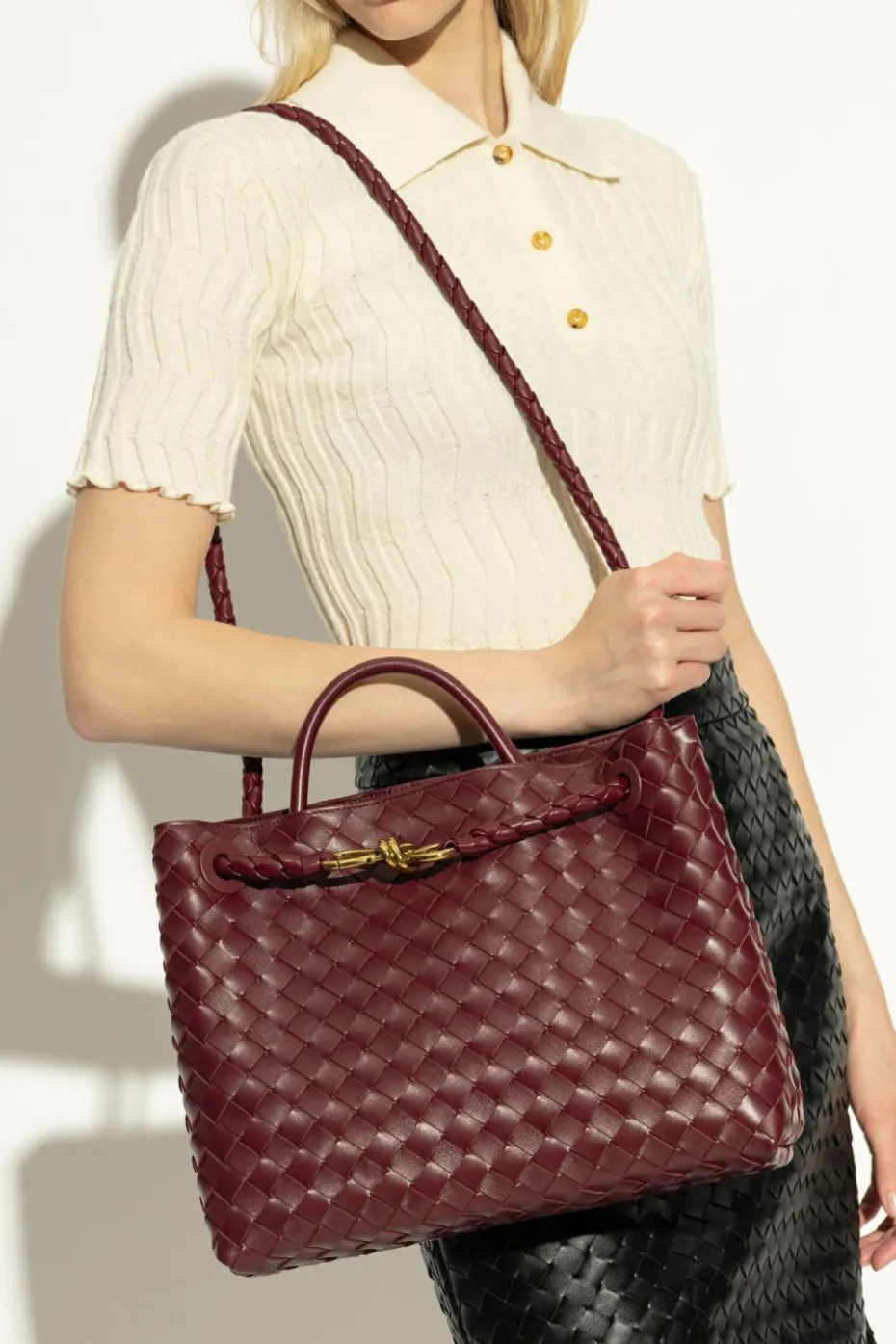 Bottega Veneta BURGUNDY Bag 'Andiamo'