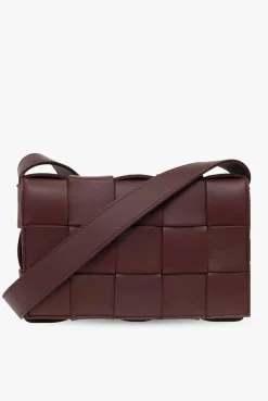 Bottega Veneta BURGUNDY āCassette Smallā shoulder bag