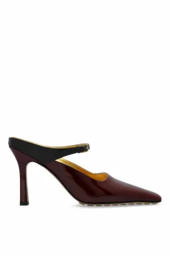 Bottega Veneta BURGUNDY Heeled mules ‘Andrea’