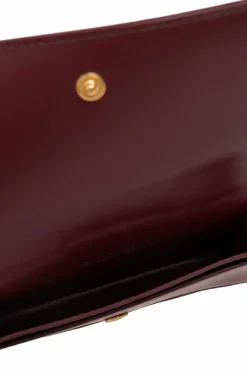 Bottega Veneta BURGUNDY Leather card case