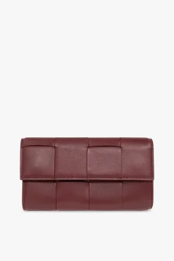 Bottega Veneta BURGUNDY Leather wallet