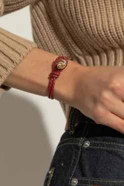 Bottega Veneta BURGUNDY Leather bracelet