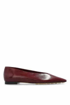 Bottega Veneta BURGUNDY 'Sofia' Ballerinas