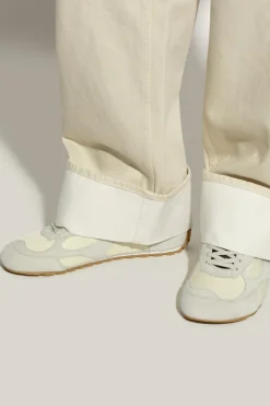 Bottega Veneta cream "Orbit Flash" sports shoes