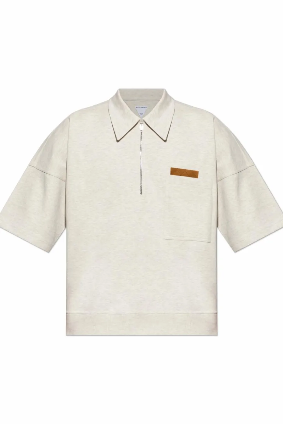 Bottega Veneta cream Polo shirt with pocket