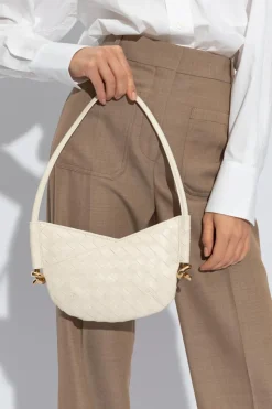 Bottega Veneta cream ‘Solstice Mini’ Shoulder Bag