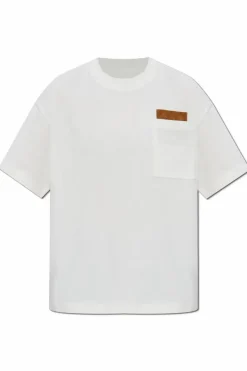 Bottega Veneta cream T-shirt with pocket
