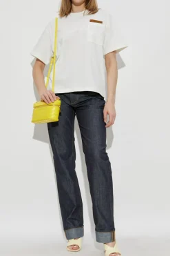 Bottega Veneta cream T-shirt with pocket