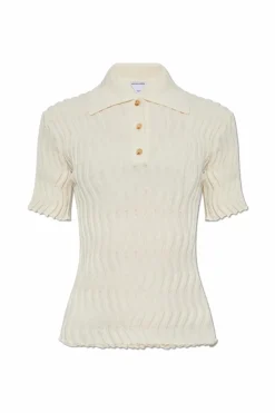Bottega Veneta cream Wool Polo