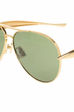 Bottega Veneta GOLD Aviator sunglasses