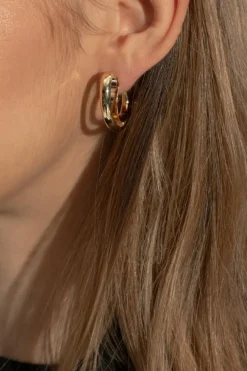 Bottega Veneta GOLD Earrings coated with 18-karat gold