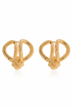 Bottega Veneta GOLD Earrings with weave