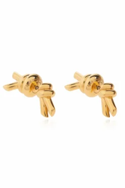 Bottega Veneta GOLD Earrings with signature knot
