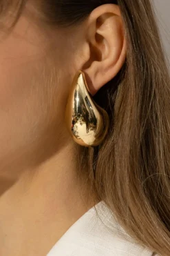 Bottega Veneta GOLD Gold-plated earrings