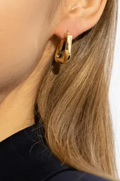Bottega Veneta GOLD 18k gold-plated earrings